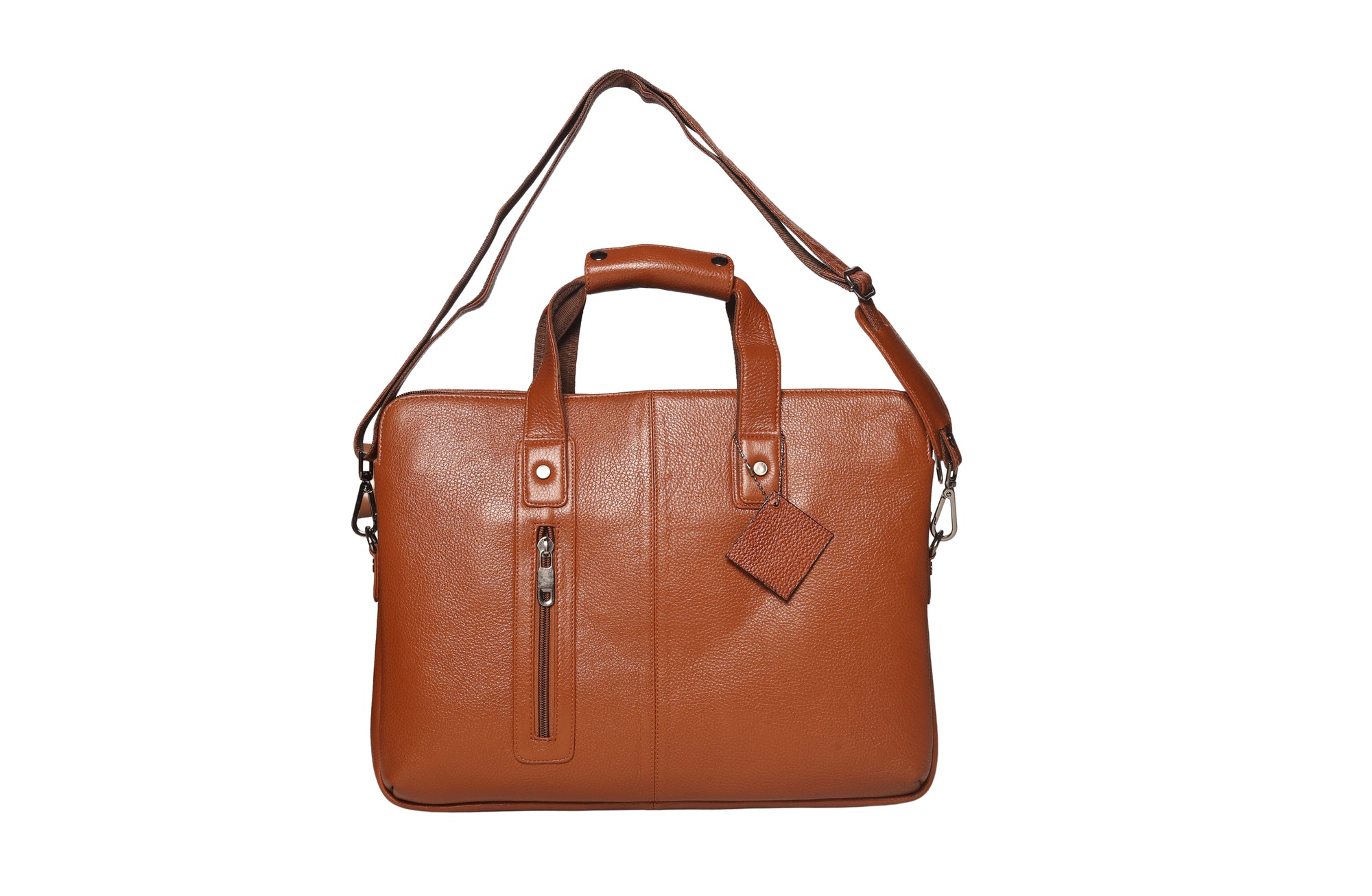 TLS UrbanEdge Tan Leather Laptop Bag
